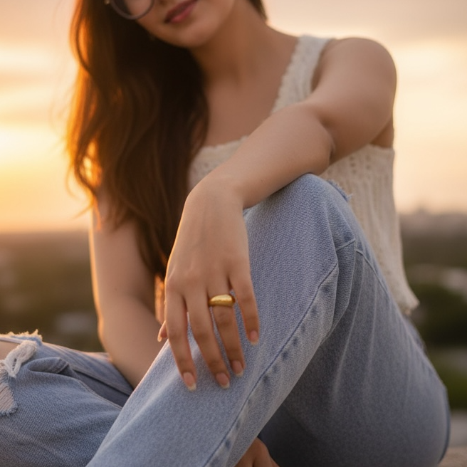 Oval Chunky Ring